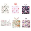 Dekens 2 pc's geboren bloemen swaddle wrap hoofdband set baby baby's katoen ontvangen deken slaapzak haarband