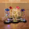 Dekorative Blumen Künstliche Rose Licht Batteriebetriebene Simulation Lichterketten Valentinstag Geschenk für Freundin