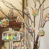 Décoration de fête 12pcs Pâques dessin animé carton suspendu étiquette oeuf mignon poussin arbre pendentif joyeux décor pour la maison