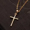 Kedjor Trendy 925 Sterling Silver Ctystal Cross Design Halsband för kvinnor Män Fashion Jewelry Friend Gift Wholesale