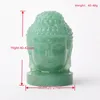 Figurki dekoracyjne 1PC naturalny kryształowy kamień kamienny figurka Buddha fengshui figurka reiki leczenie rzemiosło małe dekorację dekoracje domowe pamiątki