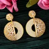 Boucles d'oreilles GODKI Crossover pour femmes mariage complet Micro cubique Zircon mariée fiançailles bijoux dépendance