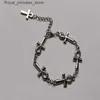 Charm Bracelets Ankh vampire Gothic Cross Vampire Religious Jewelry Victoria Cross Link Witchcraft Charm Jewelry Q240321