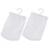 Laundry Bags 2 Pcs Travel Organiser Storage Mesh Fruit Holder Kitchen Hanging Net Drying White Onion