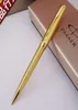 Varumärke Ballpoint Pen All Metal Gold Ballpoint Pen Office Godkvalitet Pennar Skolleverantörer Stationer Ställinfyllning 07 mm Pennor för Writi5422441