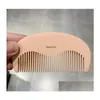 Hair Brushes Fashion Esigner Wooden Comb Pocket Wood Combs Mas Care Styling Tool Drop Delivery Products Tools Ot2Zj
