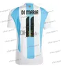 Argentina Camisa de futebol 2024 Copa América Camisetas Kids Kit 2025 Seleção Nacional 24/25 Home Away Camisa de futebol M E S SI Jogador Versão DI MARIA LAUTARO MARTINEZ 4XL