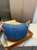 2024 Nouvelle boucle Halloween Hobo Moon Sac Pea Bun Bun Fashion Denim Sac Embrayage Hands Hands Sac Luxury Designer sac fourre-tout Crossbody Packages