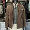 Men's Jackets Moto Corduroy Jacket Rugged Style Autumn Workwear