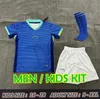 2024 Maillot de football du Brésil NEYMAR JR Brasil MARQUINHOS Équipe nationale G.JESUS P.COUTINHO Accueil Hommes Enfants L.PAQUETA T.SILVA PELE VINI JR Maillot de football Uniforme