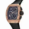 Racing mekanisk armbandsur RM Wrist Watch RM72-01 Livsstil inomhus tidskod titta på rosguld RM72-01 QK