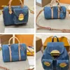 Sac en denim vintage de haute qualité Hobo Sac à épaule Blue Denim Crossbody Bag Luxury Hands pour femmes