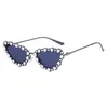 Sonnenbrille Diamant Katzenaugen Frauen Vintage schimmernde Sonnenbrille Retro dreieckige UV-beständige Farbtöne weibliche Mode