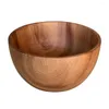 Ciotole Contenitore in legno Acacia Insalata Ramen Zuppa Ciotola in legno Stoviglie Riso 1x Stile piccolo giapponese