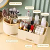 Boîtes de rangement Organisateur de bureau Boîte de salle de bain Cosmetics Box 360 Rotation des compartiments divisés Holder Idéal pour les femmes