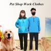 Verktyg husdjur groomer arbete kläder vattentät och andningsbar hårsäker husdjursbutik arbetskläder husdjur grooming förkläde lång ärm G1031