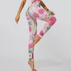 Tenues de yoga Leggings pour femmes Fitness Pantalon d'entraînement taille haute sans couture Couture colorée Pantalon slim