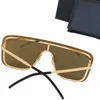 Nouvelles lunettes de soleil polarisées carrées légères UV400 unisexe 03s64fashion hipster surdimensionné métal sans monture lunettes de soleil une pièce lunettes de conduite fullset des case