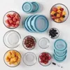 Контейнеры для хранения пищевых продуктов из прозрачного стекла с якорными креплениями и крышками Trueseal, набор из 19 предметов