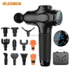 Massage Gun Rlesmen Professional Massage Gun 12 Head High Frequency Electric Fascia Gun Muscle Relaxation Massager för vuxna fitnessmän 240321