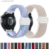 Bracelets de montre adaptés à Samsung Galaxy 6 4 classe/5 pro/active 2/s3/46, bracelet tissé à boucle unique, Huawei GT2 3 4 bandes Y240321