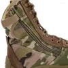 Chaussures de Fitness pour hommes, bottes tactiques de l'armée, militaires, désert, imperméables, sécurité, escalade, Sport, cheville, plein air