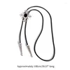 Papillon Cowboy Bolo Tie per Halloween Carnivals Party Man Teens Camicia Maglione Accessori costume Gentiluomo