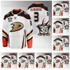 19 Troy Terry 30th Anniversary Ducks Maglie White Mason McTavish Cam Fowler Isac Lundestrom Dmitry Kulikov John Klingberg Jackson LaCombe Anaheim Jersey