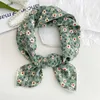 Kleine vierkante sjaal van katoen en linnen voor dames in de lente en zomer nieuwe Koreaanse versie frisse en bloemige temperament nekbescherming kleine sjaal hoofdband sjaal