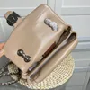 Lyxväska designer kvinnors väskor fårskinn mjuk metallknapp kudde tabby axel crossbody klaff väska kvinnlig topphandtag strandfest väska handväska plånbok presentförpackning