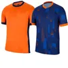 2024 Memphis Holanda Football Club Camisa da Holanda 24 KLAASSEN BERGVIJN camisa de futebol CEGOS masculino em casa e fora de casa versão infantil torcedor