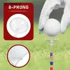 Courroies 50pcs Porte-balle de golf Réduisez la friction et la rotation latérale Tees en plastique transparent Réutilisable Aides à la formation antidérapante