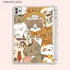 Tablet PC Cases Bags Cartoon Cat Tablets Case for iPad Case iPad 10th Gen Pro 12.9 4th 5th 6th Air 4th 5th 10.9 Pro 11 2nd 3rd 4th iPad 10.2 8th 9thY240321Y240321