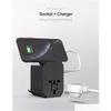 Adaptateur de prise d'alimentation Mode Voyage portable dans le monde avec quatre chargeurs intelligents USB et Type-C Prise électrique Livraison directe électronique DH72E