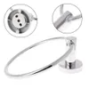 Towel Rings Stainless Steel Towel Ring Holder Hanger Chrome Wall Mounted Bathroom Home Hotel 240321