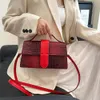 Shop Cheap 2024 New Niche and Stylish Small Square Bag High-end Letter Womens Single Shoulder Crossbody Carrying Handle Stick