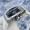 RM Watch Racing Watch Montre de sport Rm023 Cadran évidé Matériau platine 18 carats Affichage de la date