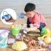 Jeu de sable eau amusant jouets de plage d'été jouet de sable bébé jeu de plage drôle seau en plastique bain bac à sable château ensemble pour enfants enfants jouent à l'eau de sable 240321