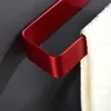 Towel Rings Aluminum Red Finish Bathroom Towel Holder Accessoris Towel Ring No Drill 3M Sticker Towel Rings Towel Rack For Kitchen 240321