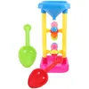 Giochi con la sabbia Divertimento in acqua Set di giocattoli con ruota idraulica Set di giocattoli in plastica per bambini Sandbox da spiaggia Giocattoli da spiaggia all'aperto Clessidra con sabbia Imbuto per setacciare l'acqua Tavolo con sabbia per spiaggia estiva 240321