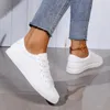 Casual Shoes Little White For Women 2024 Spring Version Lace-Up Shos Ladies Comfort Non-Slip Flats Woman Sneakers Zapatillas