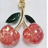 Key High Decoration Green Quality Cherry Keychain Coa Charm Accessory Pink Ch Luxury Bag Rings Design 231218 RHKSX