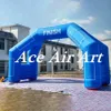 12mW (40ft) With blower New Arrived Blue Inflatable Start Finish Line Arch Archway Entrance Way Can Hanging Small Time Clock with Removable Banner