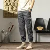 Мужские брюки-карго, повседневные спортивные универсальные свободные леггинсы с эластичной резинкой на талии и несколькими карманами