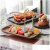 Forchette Frutta Raccoglitori Usa e getta Dessert Sushi Tooticks Estremità decorative intrecciate Bambù Baverage Consegna a goccia Casa Giardino Cucina Sala da pranzo B Otx9B