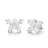 Stud Earrings 925 Sterling Sier Star Flower Cz Zircon Pendientes Oorbellen Boucle Doreille Gift Fine Jewelry Drop Delivery Otnyl