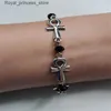 Charm Bracelets Ankh vampire Gothic Cross Vampire Religious Jewelry Victoria Cross Link Witchcraft Charm Jewelry Q240321