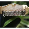 Zuanfa Jewelry Hip Hop Plain Design Argent 10K 14K Or Lien Cubain Dents Grillz Personnalisé