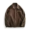 Men's Jackets Moto Corduroy Jacket Rugged Style Autumn Workwear