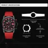 NAVIFORCE Original Design Men Fashion Watch Sports Waterproof Multifunction Quartz Wristwatch Silicone Strap Clock Reloj Hombre